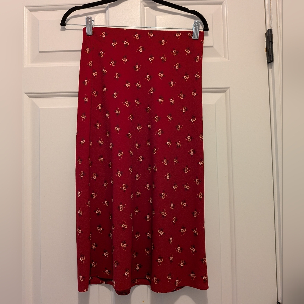 Aeropostale Floral Red Skirt